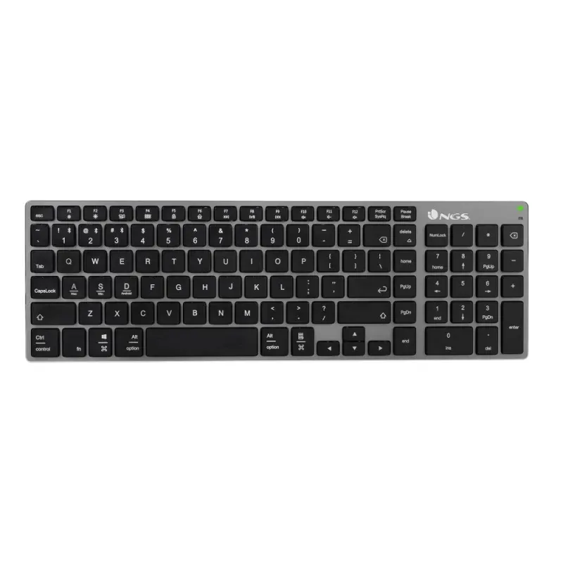 NGS TECLADO BLUETOOTH FORTUNE RECARREGAVEL BATERIA ALUMINIO PT