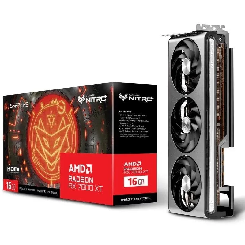 Placa Gráfica Placa grafica Sapphire NITRO+ Radeon RX 9060 XT 16GB GDDR6 FreeSync OC