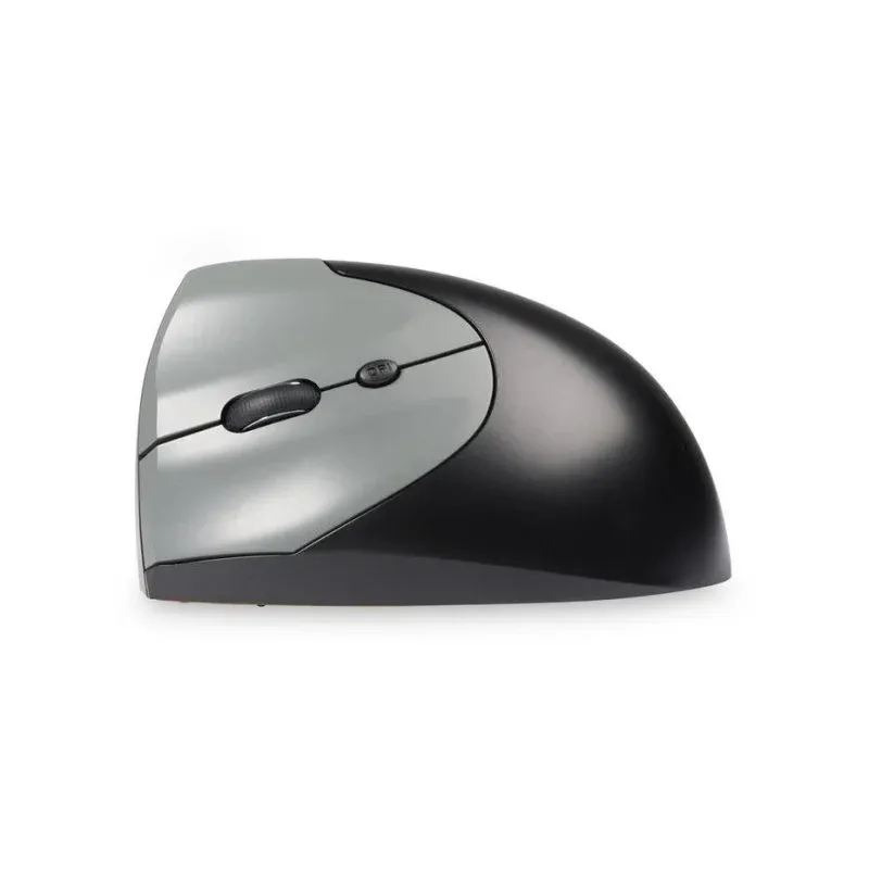 Rato BakkerElkhuizen Handshake Wireless Bluetooth USB-C 6400DPI Preto Cinzento Vertical Esquerdo