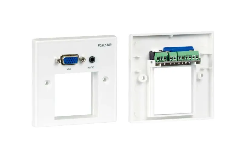 Painel de ligação VGA / Jack Branco - WP-61VJ