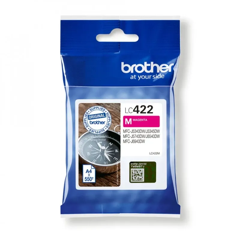 BROTHER TINTEIRO MAGENTA LC422M