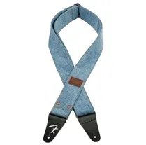 Correia guitarra Fender Wrangler Riveted Denim Light Indigo