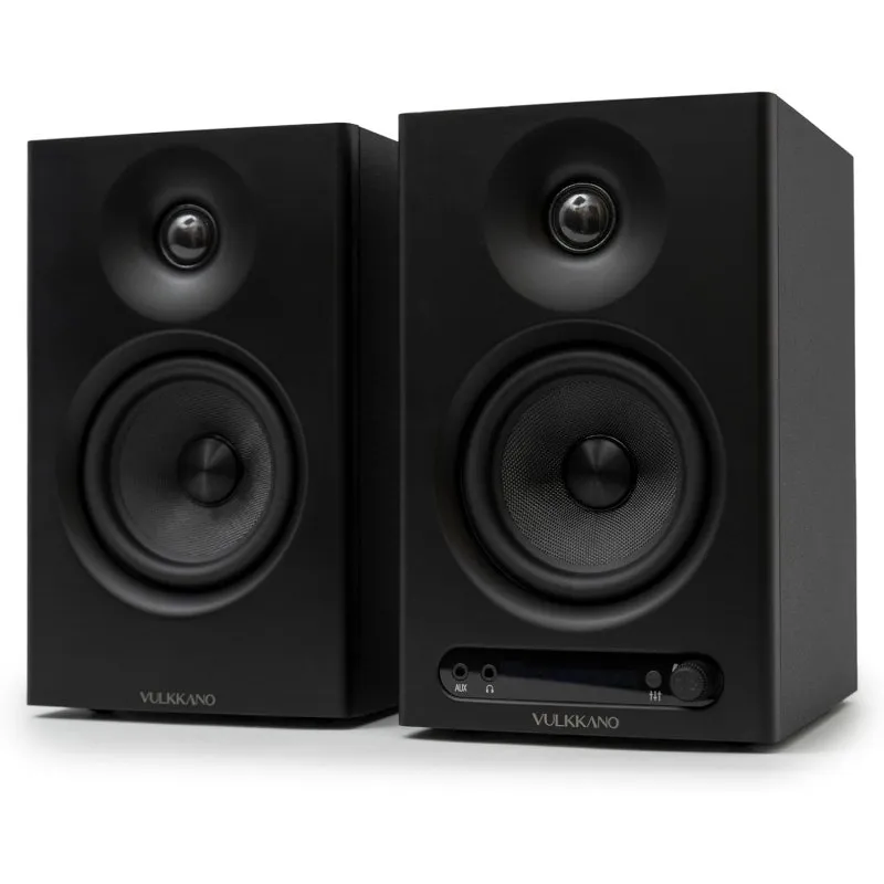 Vulkkano PRO4 Altifalantes Ativos Bluetooth 80W com Controlo EQ e Entradas Ótica e RCA