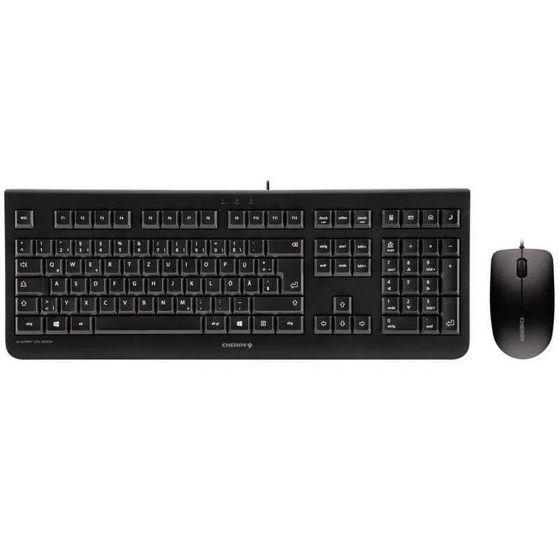 Teclado de membrana Cherry DC 2000 com rato incluído USB