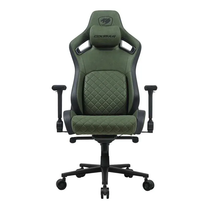Cadeira Gaming Cougar DEFENSOR S Army Green F assento e encosto tecido 150 kg