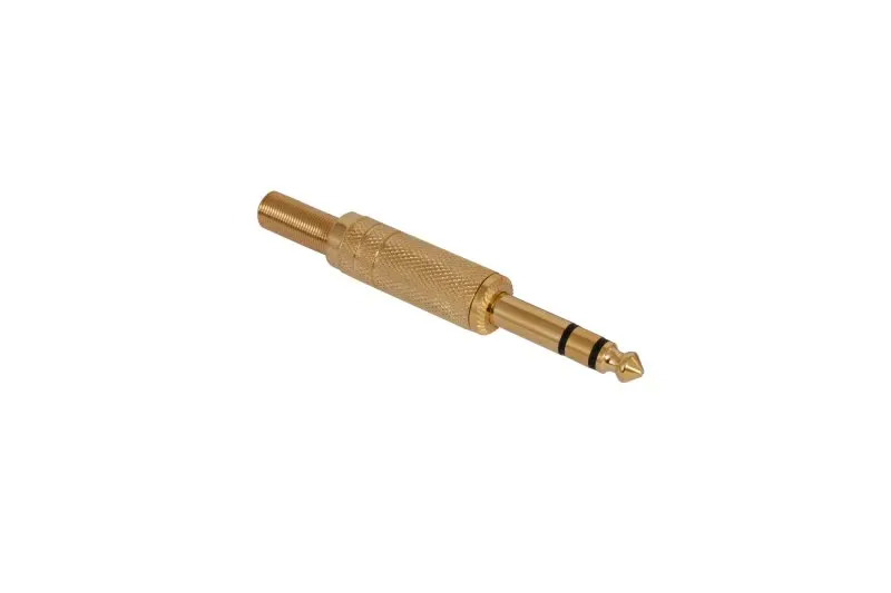 Conector de áudio Jack 63 mm Stéreo macho - S-101G