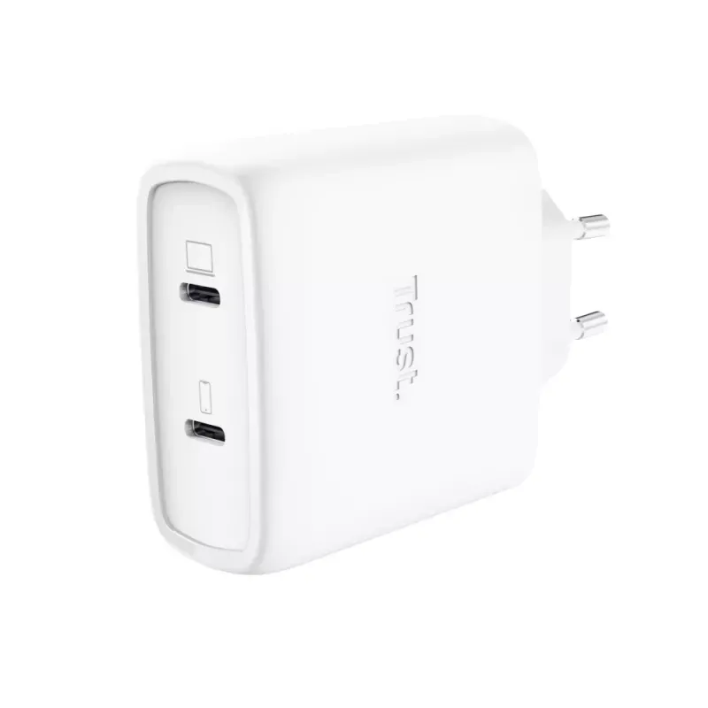 Maxo 65W 2P USB-C GaN Charger - White