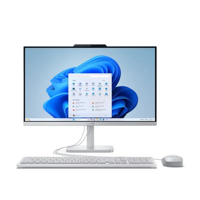 Computador All In One AIO Lenovo - Intel N100 / 8GB DDR5 / 512GB SSD / 23.8'' FHD / Wi-FI 6 / Teclado + Rato Incluídos / Windows 11 Home - A100-353