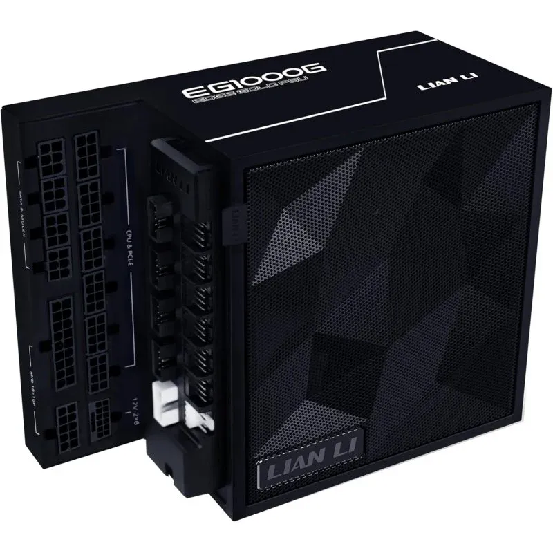 Fonte Alimentação Lian Li EDGE Gold EG1000G ATX 3.1 PCIe 5.1 1000W 80 Plus Gold Modular