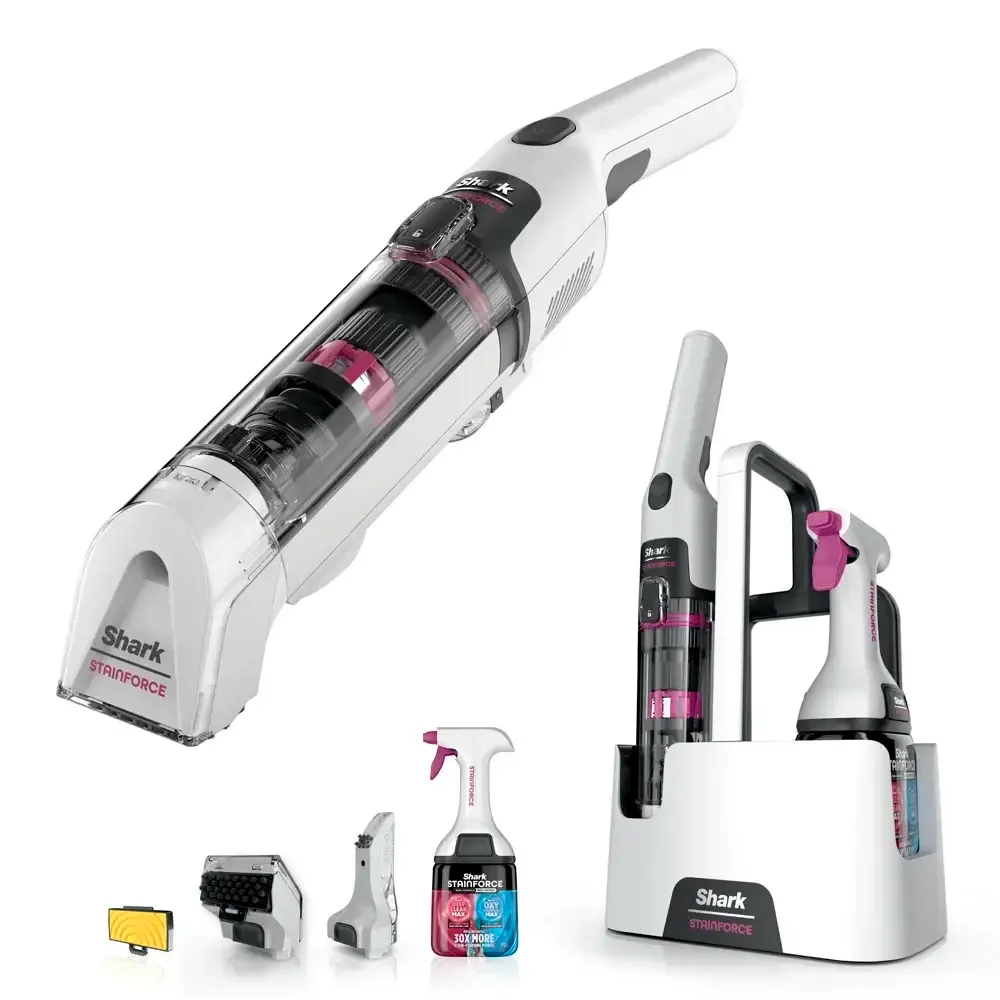 Máquina de Limpeza de Têxteis/Aspirador Shark StainForce HX100EUT Spot & Stain Cleaner Branco