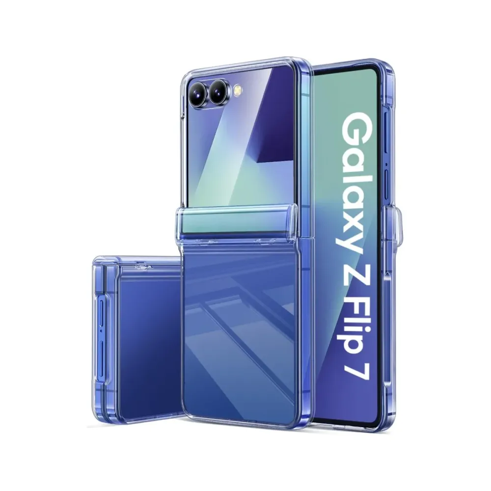 Capa Silicone Reforçado Samsung Galaxy Z Flip 7 Transparente