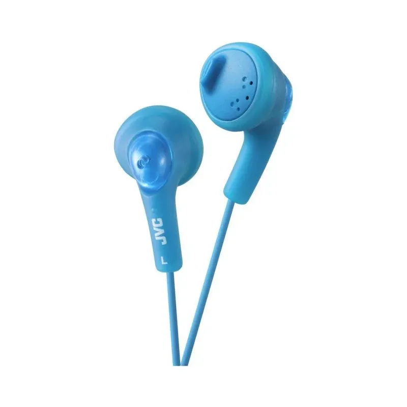 JVC HAF160AEP Auriculares com Cabo 1m, Ímanes Neodímio e Graves Potentes Azuis