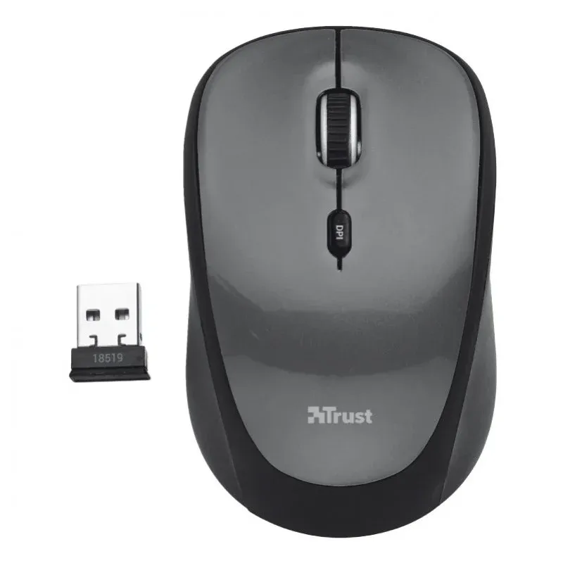 Trust Yvi Wireless Rato Sem Fios 1600DPI Cinzento