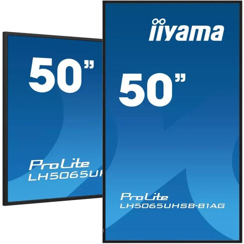 iiyama ProLite LH5065UHSB-B1AG - 50" Classe Diagonal ecrã LCD com luz de fundo LED - sinalização digital - Android - 4K UHD (2160p) 3840 x 2160 - preto