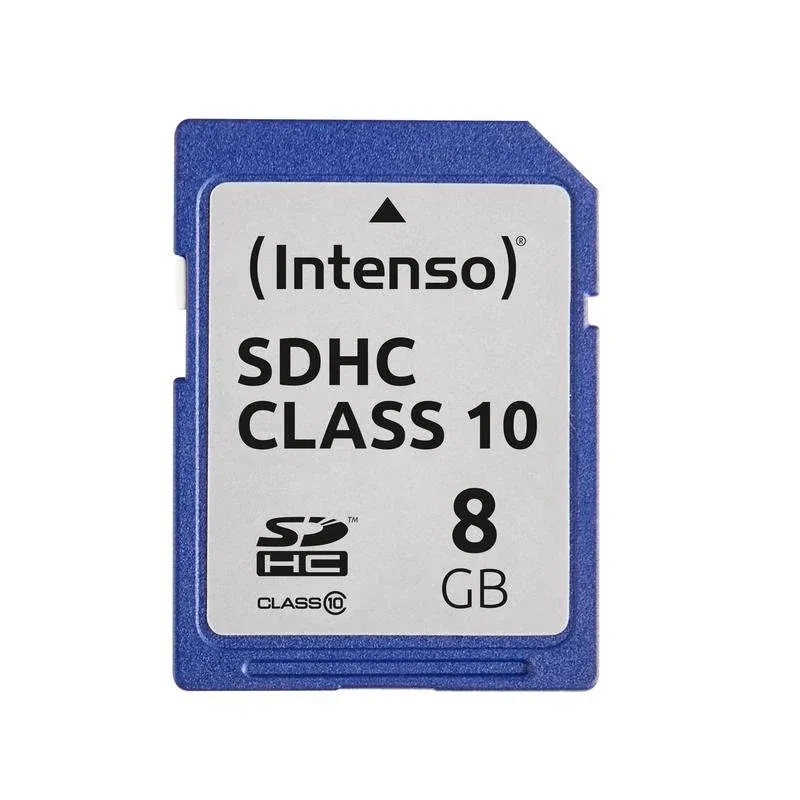 Cartão de memória Intenso 3411460 8GB SDHC Classe 10 25MB/s Resistente Preto