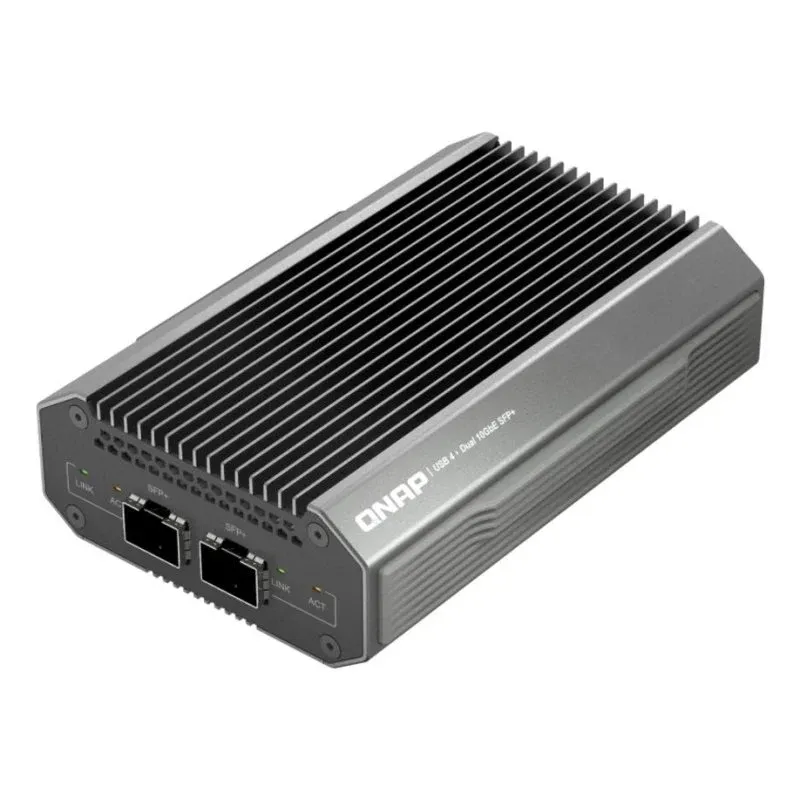 Tarjeta de Red QNAP QNA-UC10G2SF USB Type-C 10 Gbps SFP+ Preto