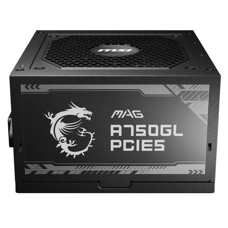 Fonte de Alimentação MSI MAG A750GL PCIE5 750W 80 PLUS Gold Modular