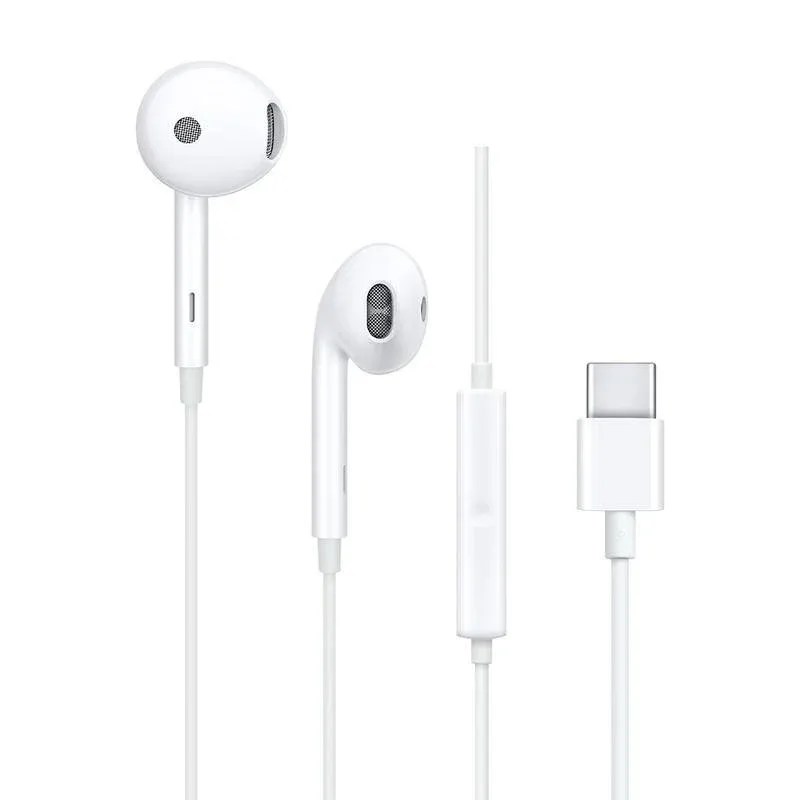 OPPO MH135-3 Auriculares com Cabo USB-C e Microfone Integrado Brancos