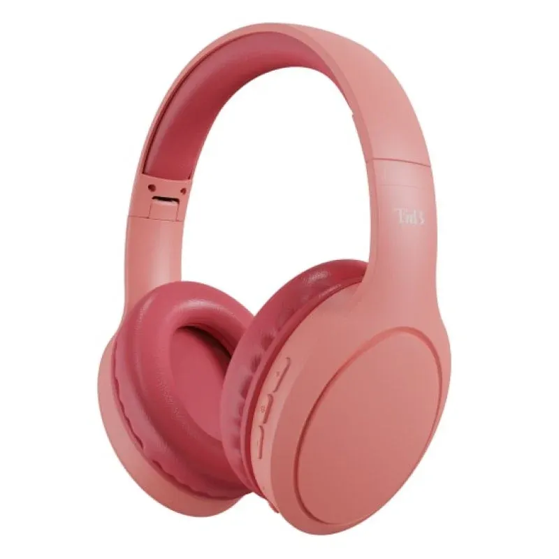 Auscultadores dobráveis sem fios T'nB Bluetooth 5.1 com microfone integrado Terracota