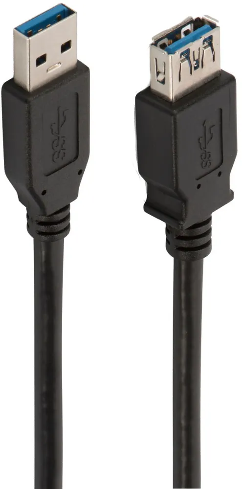 Cabo USB 3.0 Ewent Tipo A Macho > Tipo A Fêmea 3 M Preto