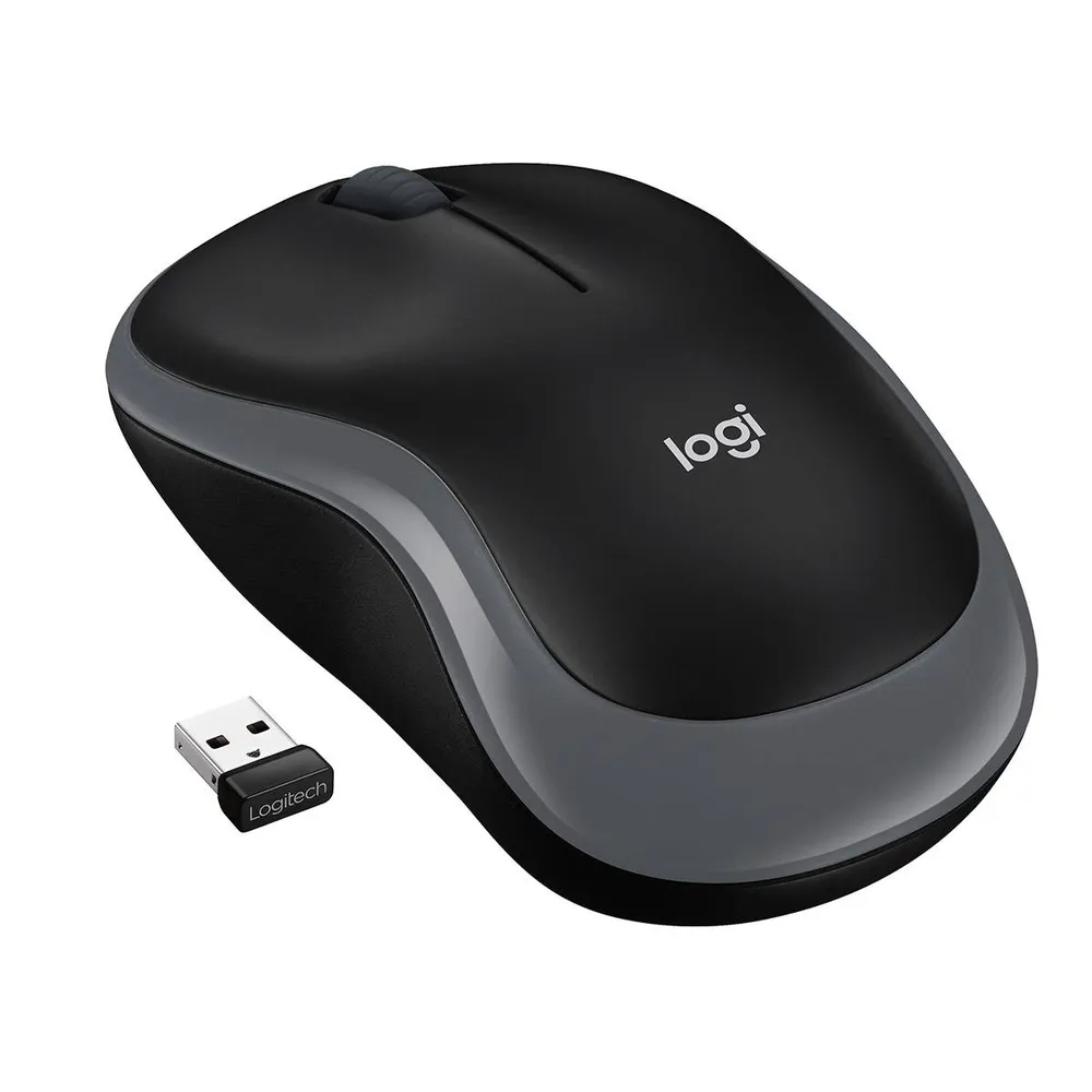 Rato Óptico Logitech Wireless M185 Cinza/Preto