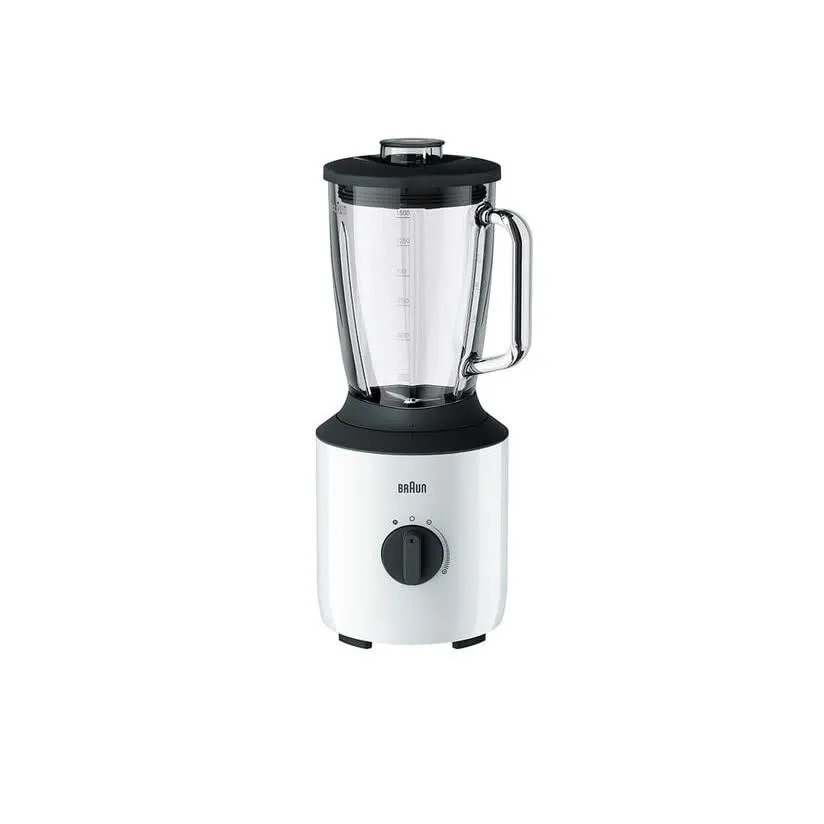 Liquidificador 1,5L 800W PowerBlend 3 (Preto/Branco) - BRAUN