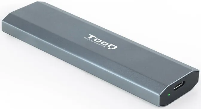 Caixa SSD Tooq M.2 NGFF/NVMe SSD USB 3.1 Gen 2 Cinza