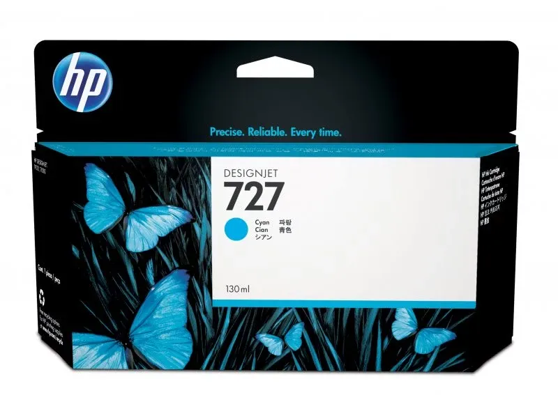 HP 727 130-ml Cyan Ink Cartridge