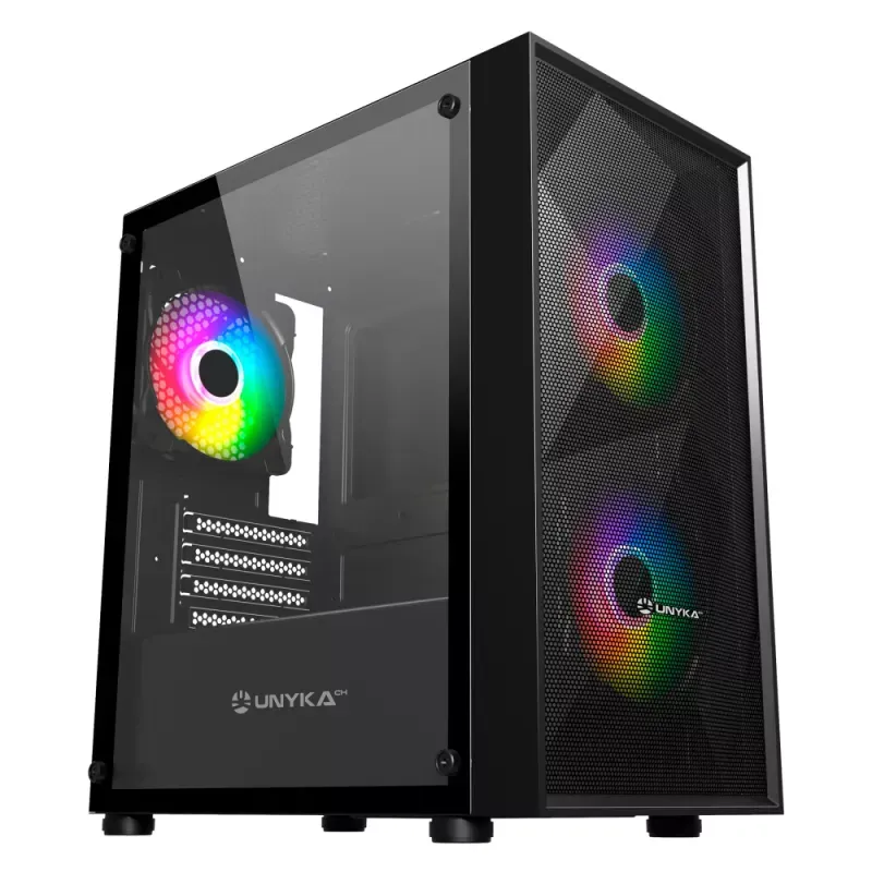 UNYKA GAMING CAIXA ATX MIR B200 ARGB USB2.0/3.0 BLACK