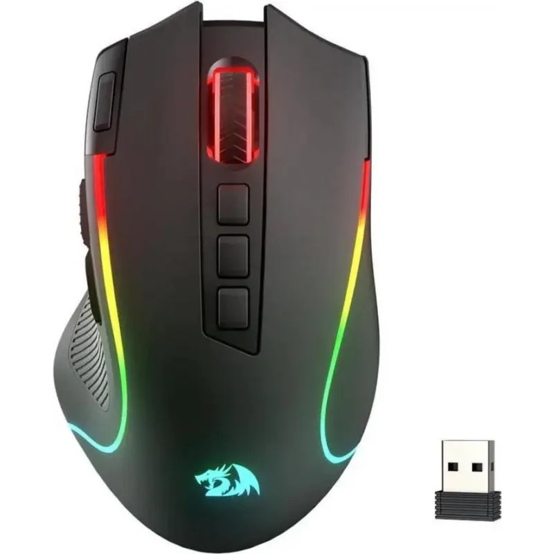 Rato Redragon M612 PRO Bluetooth 2.4GHz 8000 DPI Preto RGB