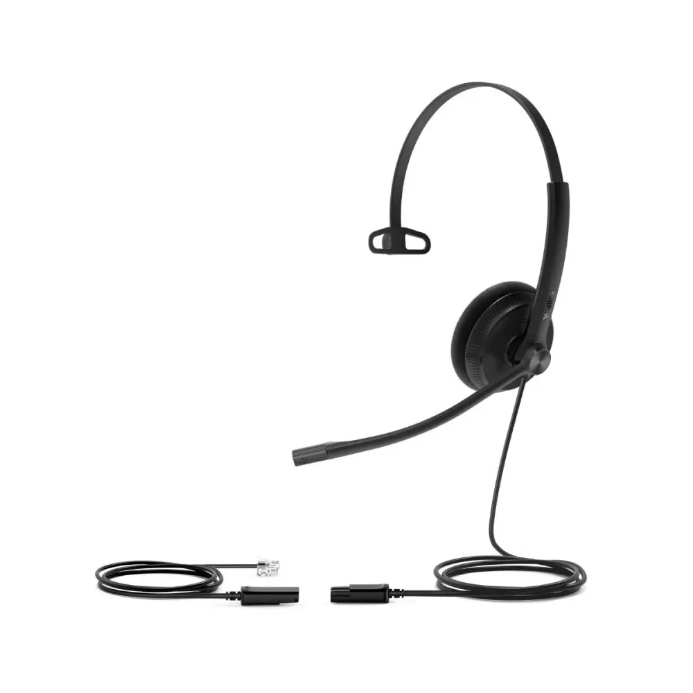 Headset Yealink YHS34 Lite Mono Preto