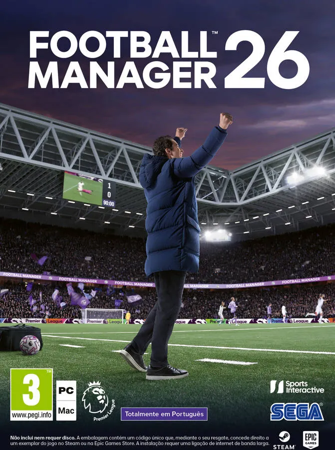 Jogo PC Football Manager 26 (Código de Descarga na Caixa)