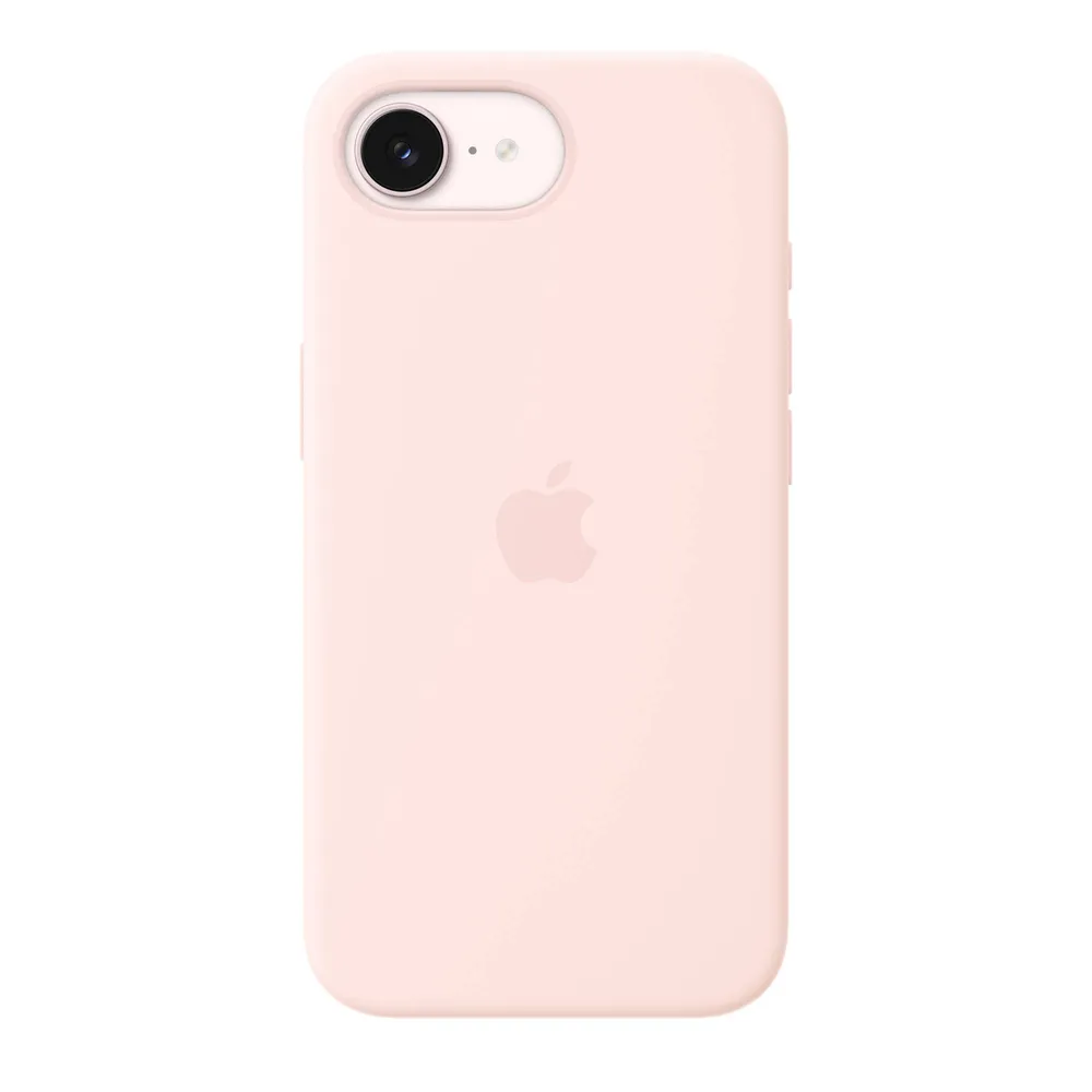 Capa em Silicone Apple com MagSafe para iPhone 17e - Rosa‑pálido