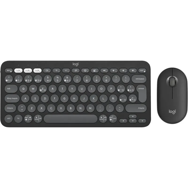 Logitech Pebble 2 Combo para Mac Teclado + Rato Sem Fios Grafite