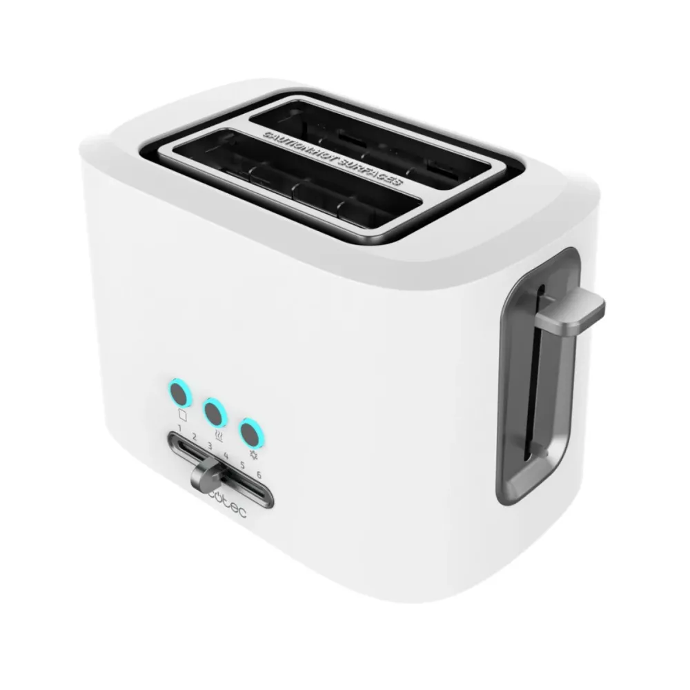 Torradeira Cecotec Toast&Taste 9000 Double 980W Branca - 03188