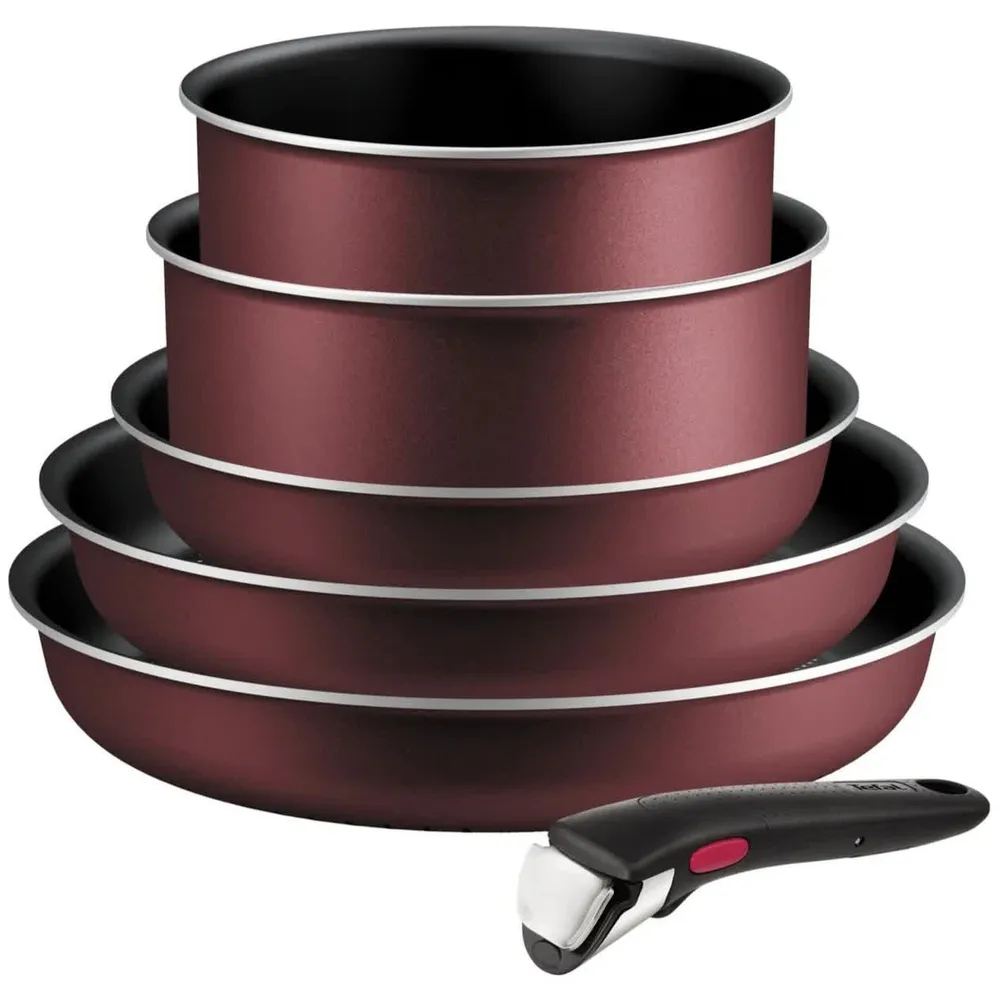 Conjunto De 6 Frigideiras Empilháveis Tefal Simply Cook