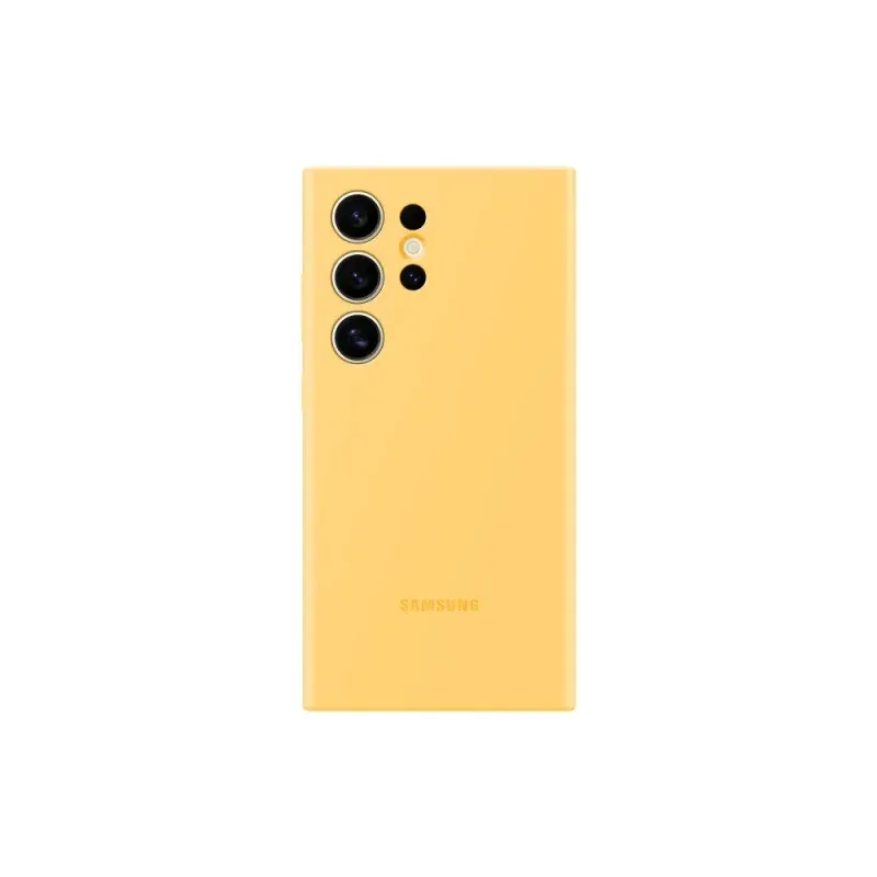 Capa Samsung De Silicone S24 Ultra Amarelo
