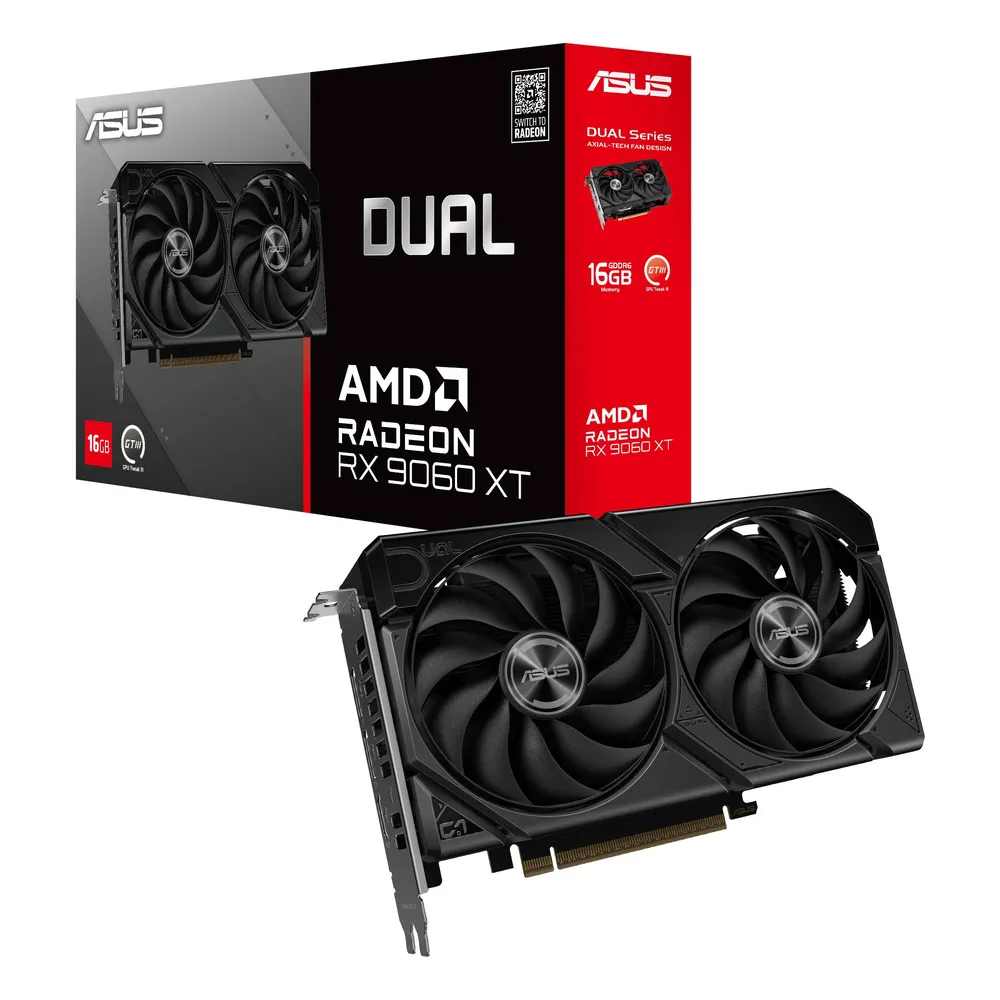 Placa Gráfica Asus AMD Radeon RX 9060 XT RDNA 4 Dual Gaming 16GB GDDR6