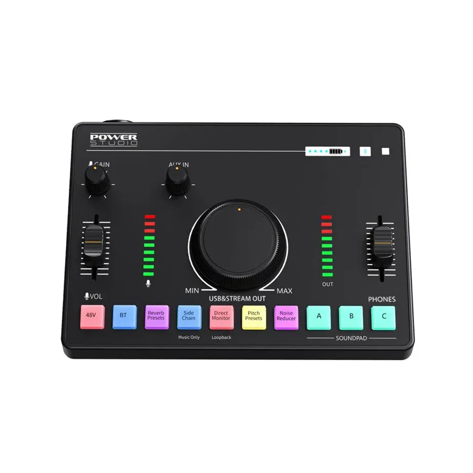 Mesa Interface Áudio USB Podcast PowerStudio SMO 120 NEO