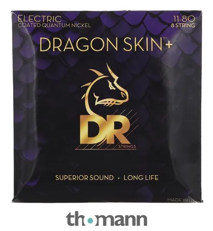 DR Strings Dragon Skin+ DEQ-8/11 Coated