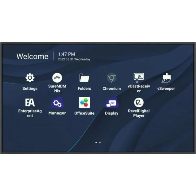 Monitor Viewsonic CDE4330 43" UltraHD 4K 60Hz IPS Wi-Fi Android 11 USB-C