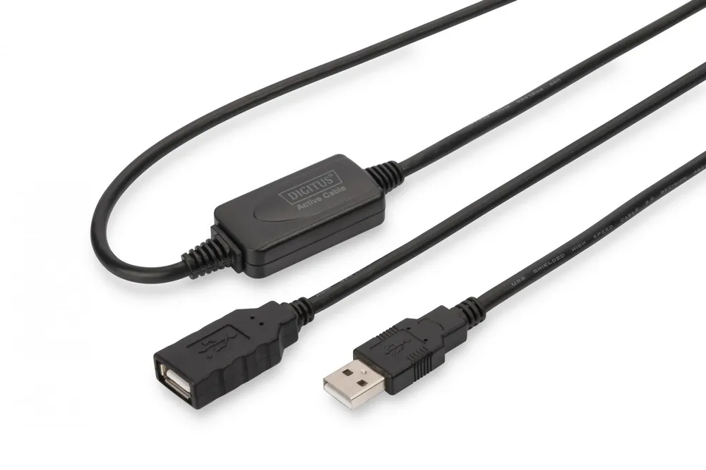 Digitus DA-73100-1 cabo USB USB 2.0 10 m USB A 0,48 Gbit/s DA-73100-1