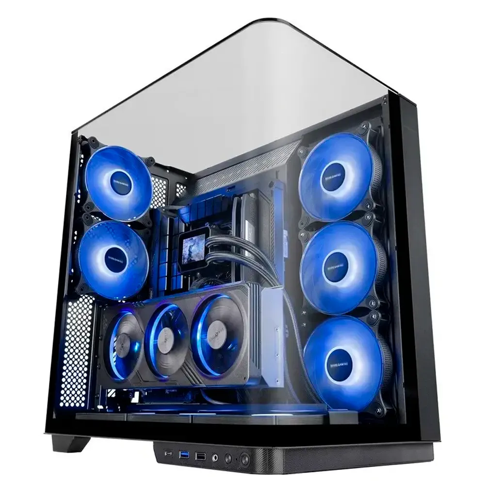 Caixa ATX Mars Gaming MC-INFINIO ARGB Tempered Glass Preta