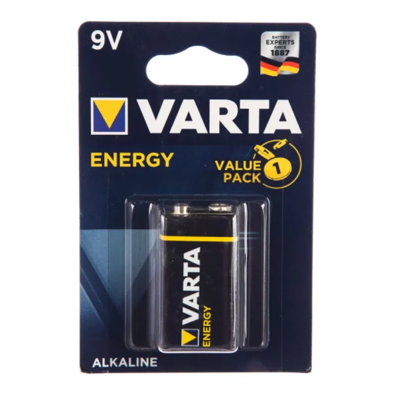 Pilhas Varta Alcalinas Energy 4122 - 6LR61/9V BLISTER