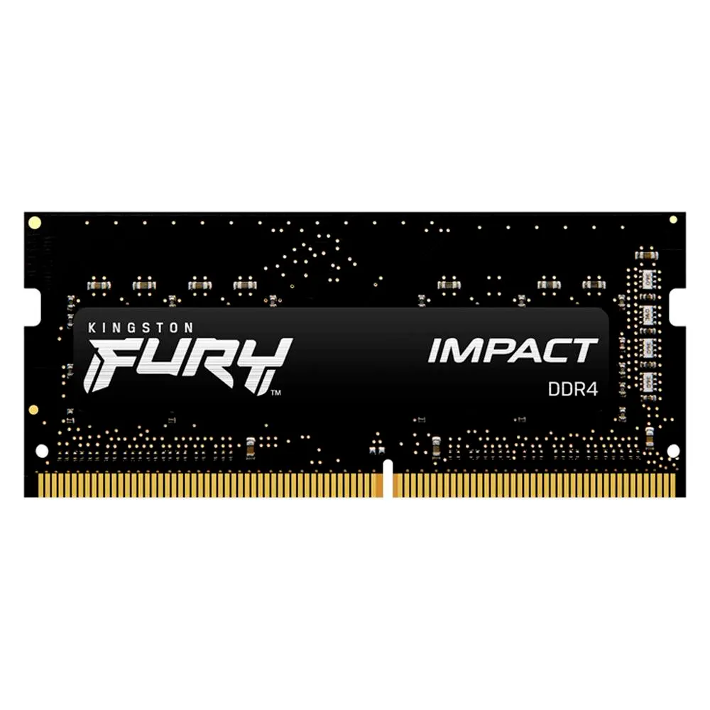 Memória RAM SO-DIMM Kingston Impact 8GB (1x8GB) DDR4-3200MHz (Intel XMP) CL20 (20-22-22) 1.20V Preta
