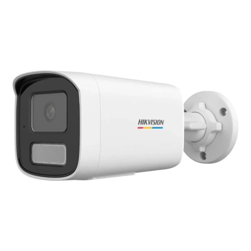 Câmara de Segurança IP Hikvision Value Bullet ColorVu PoE 4MP 4mm Exterior IP66 - DS-2CD1T47G2H-LIUF(4mm)