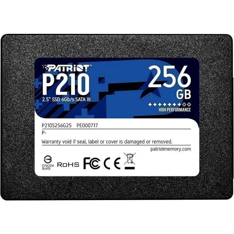 Disco Rígido Patriot P210 2.5" SSD 256GB SATA 3