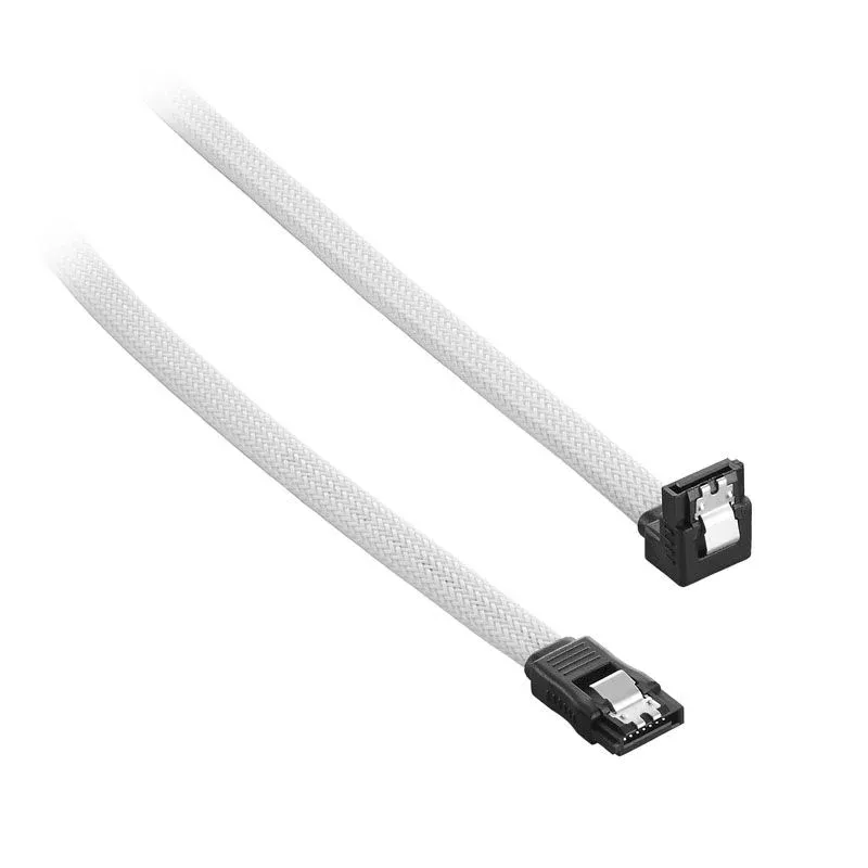 Cabo SATA III 90º CableMod ModMesh 30cm Branco