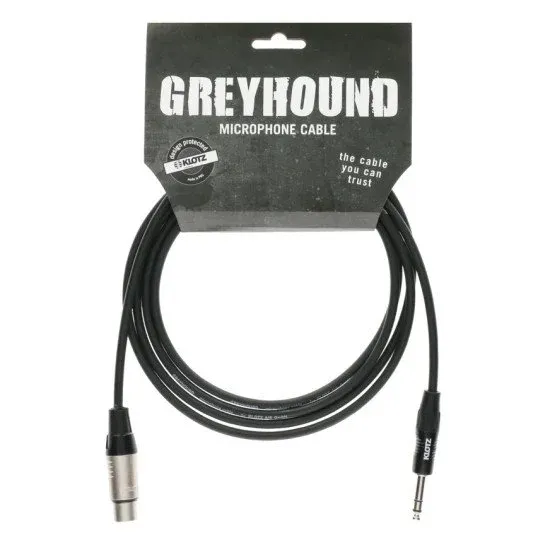 Klotz CABO MICROFONE GRG1MP06 Greyhound 6m XLR M/Jack 6.3 TRS M