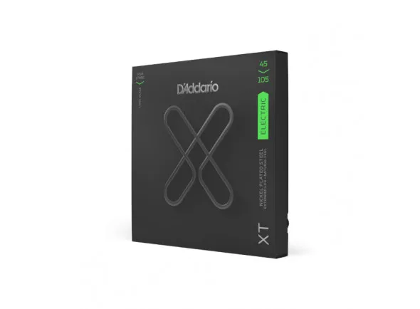 D'Addario XTB45105 45-105 Regular Light Top/Medium Bottom, Long Scale, XT Nickel Coated Bass Strings